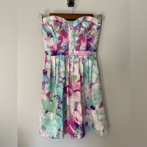 Parker Strapless Silk Dress size XS